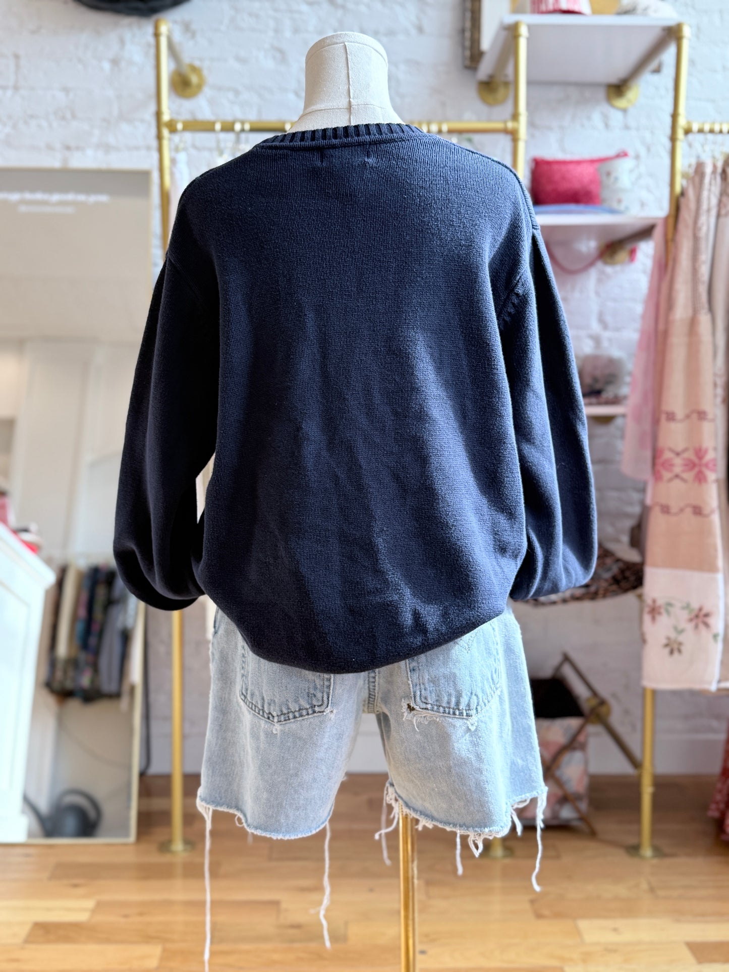 Blue Squares Sweater