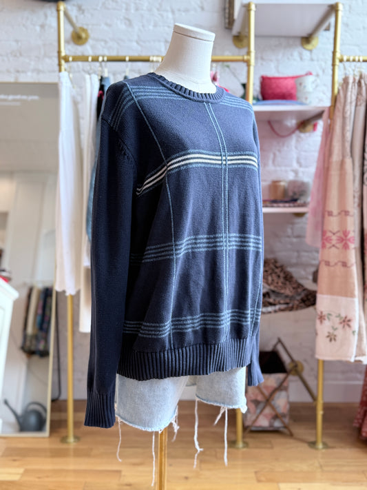 Blue Squares Sweater