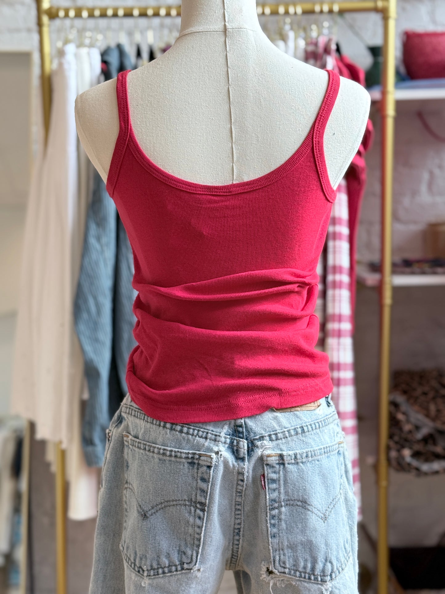Red Scoop Tank