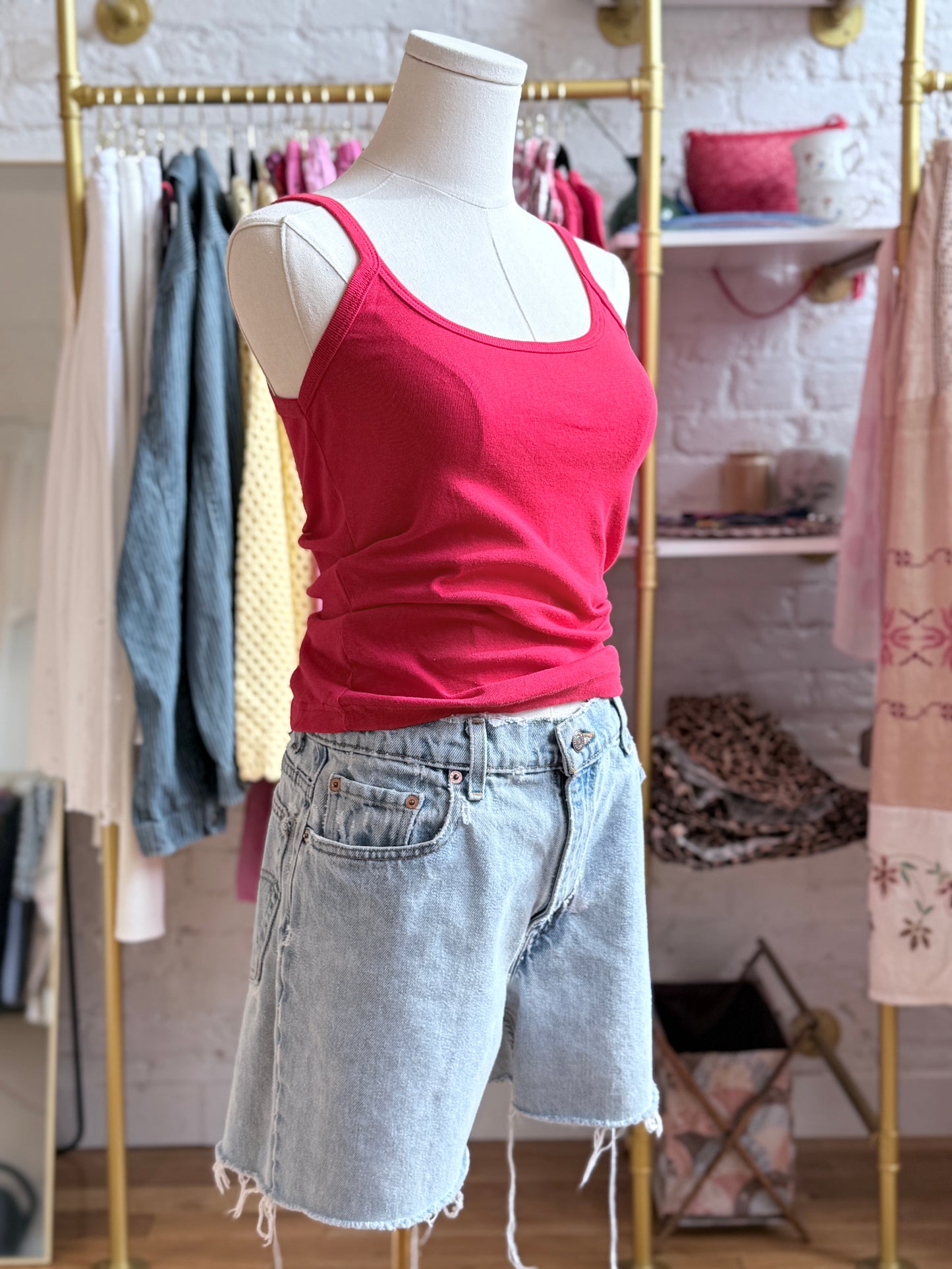 Red Scoop Tank