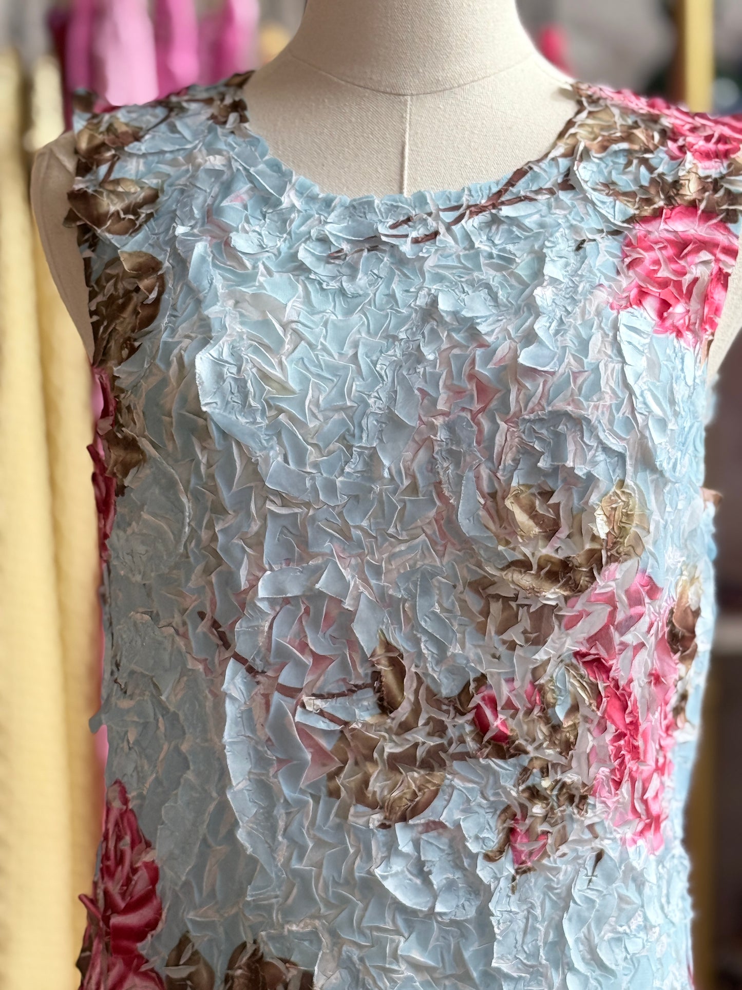 Rose Crinkle Top
