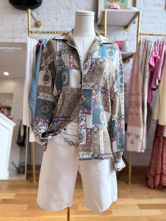 Paisley Long Sleeve Blouse