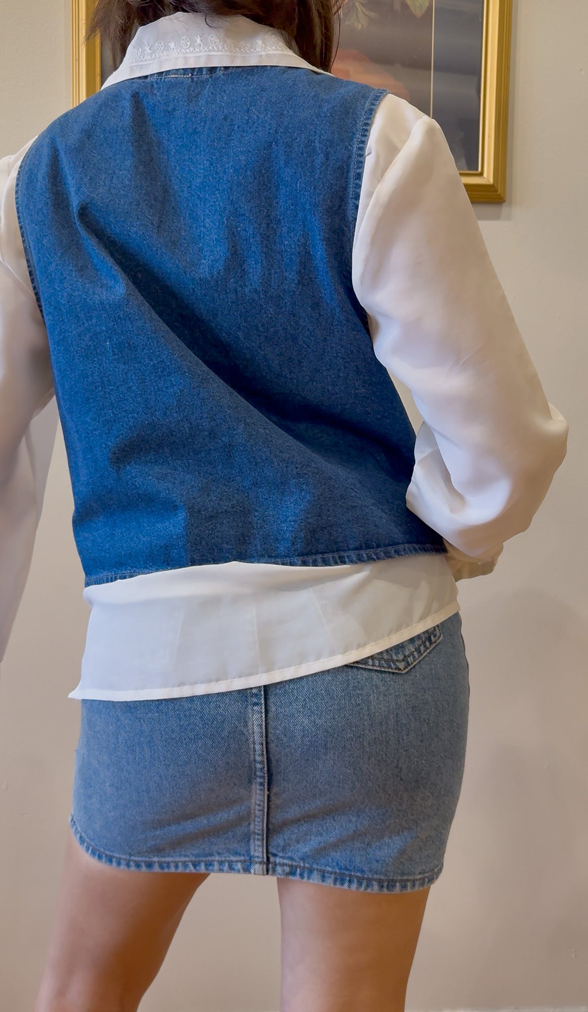 Denim Vest- L