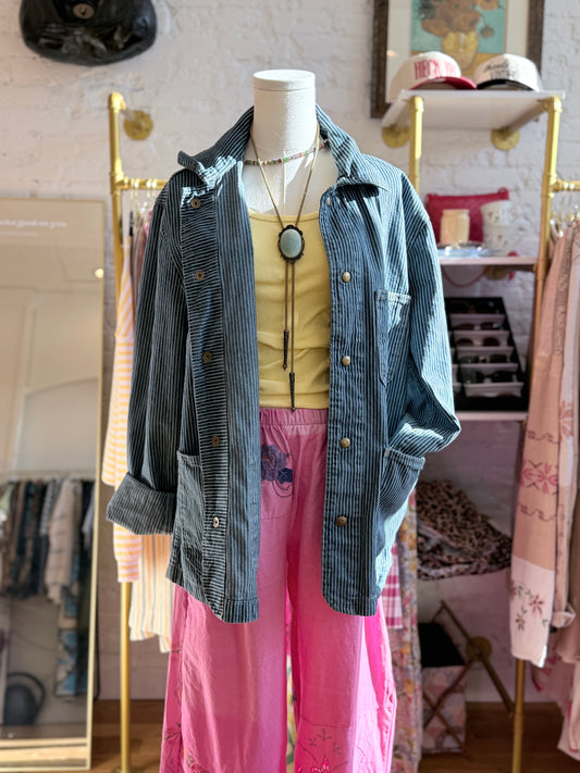 Railroad Stripe Chore Coat