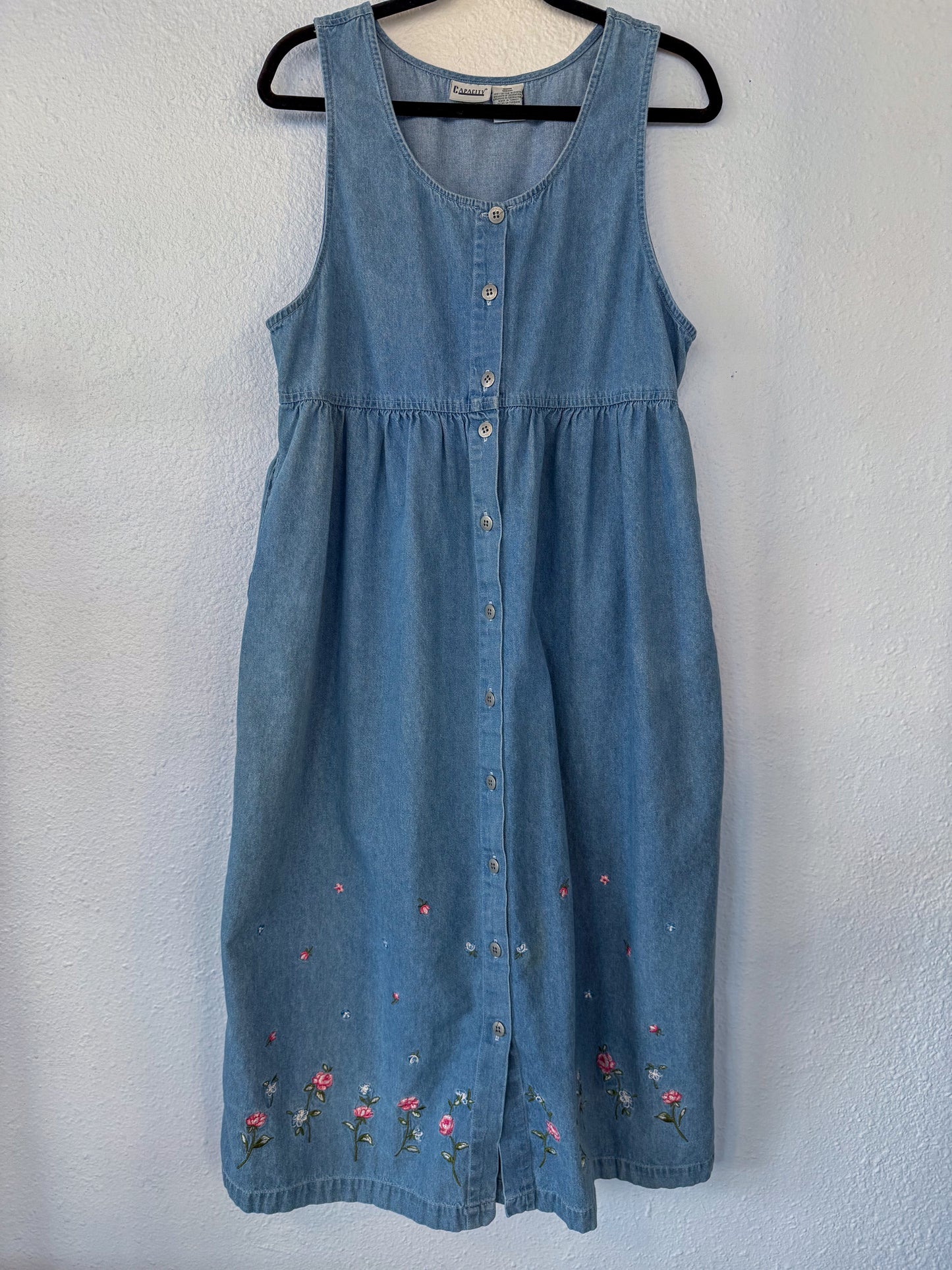 Denim Midi Dress- M