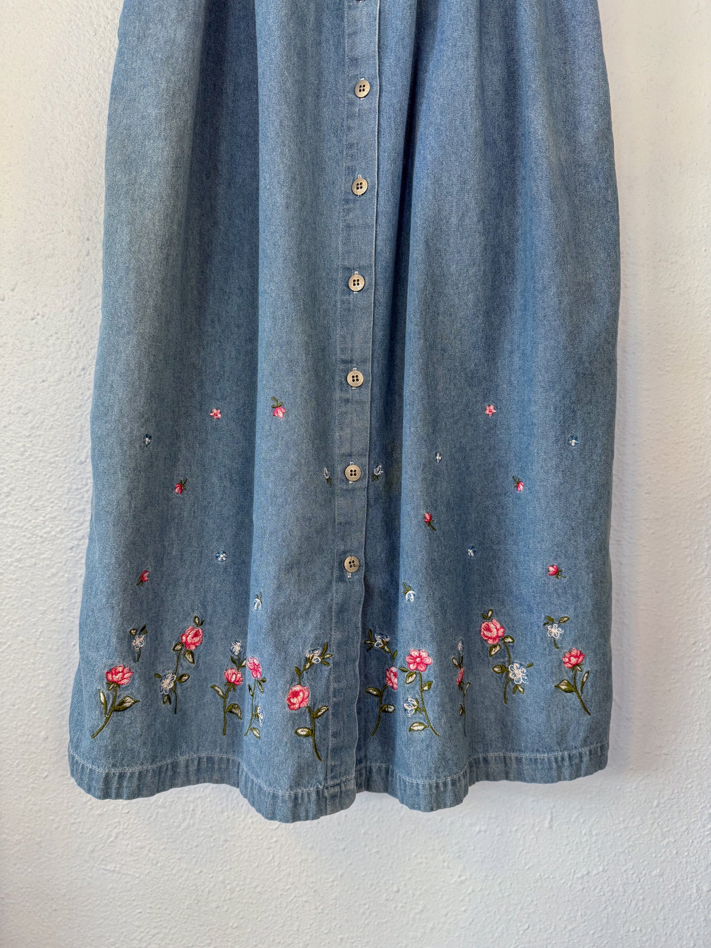 Denim Midi Dress- M