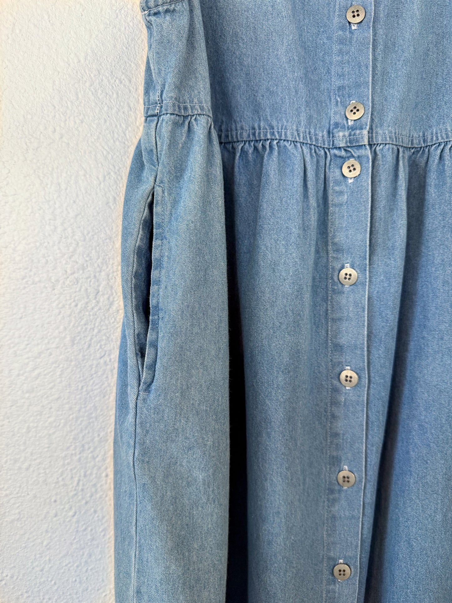 Denim Midi Dress- M