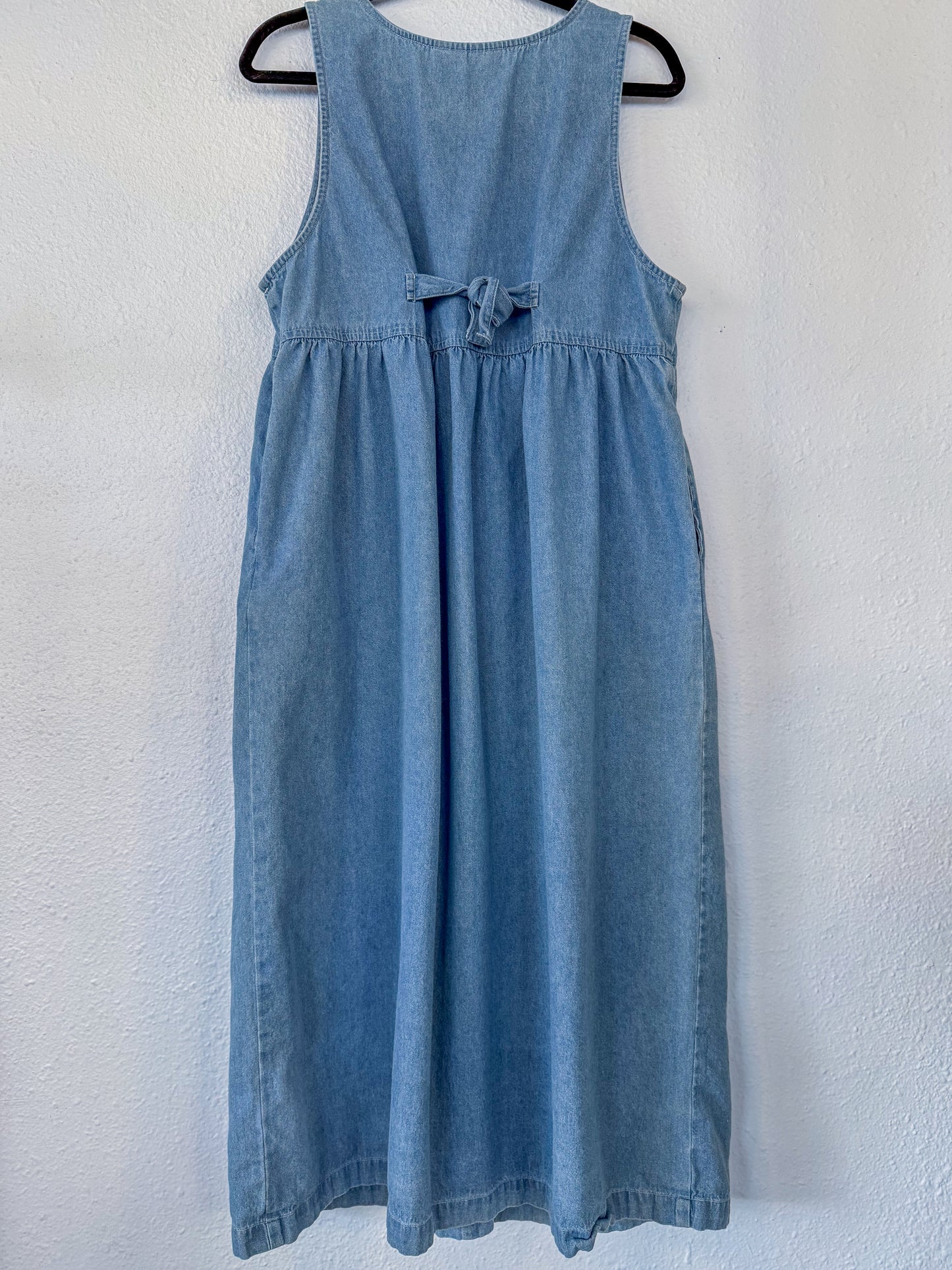 Denim Midi Dress- M