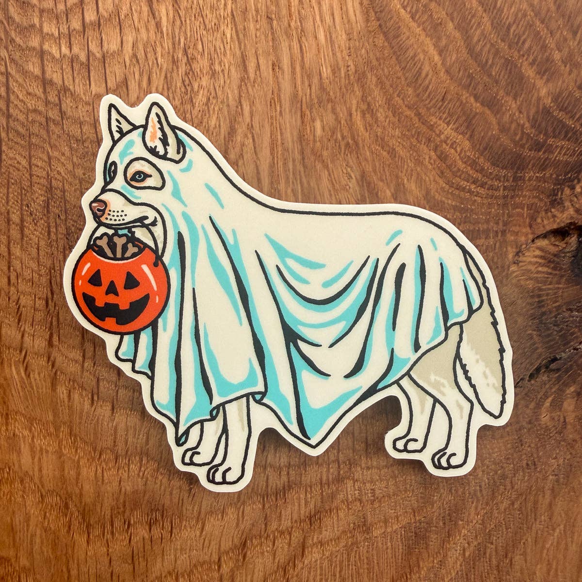Ghost Husky Sticker