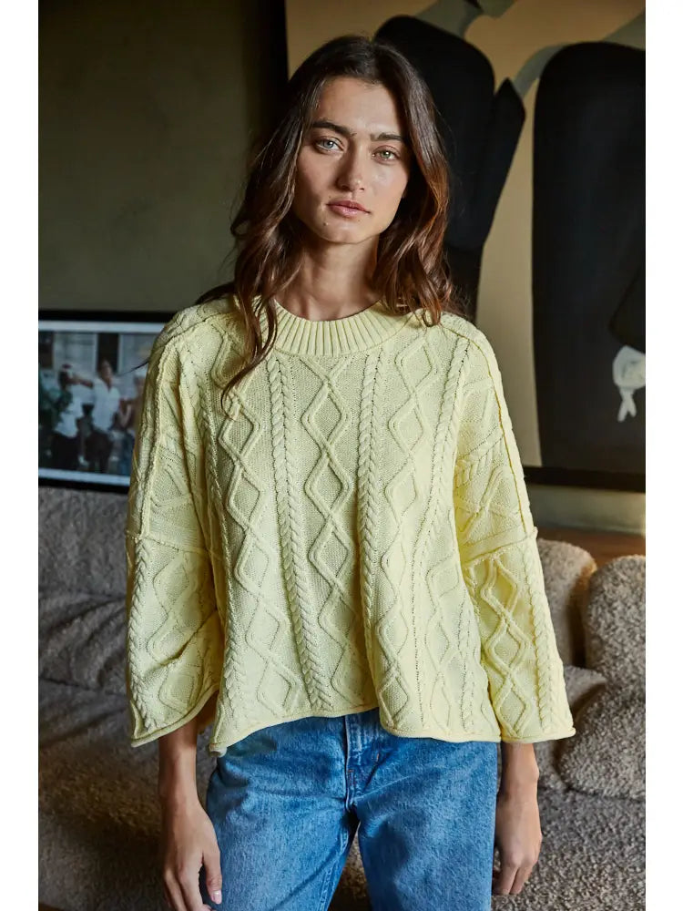 Slouch Cable Sweater