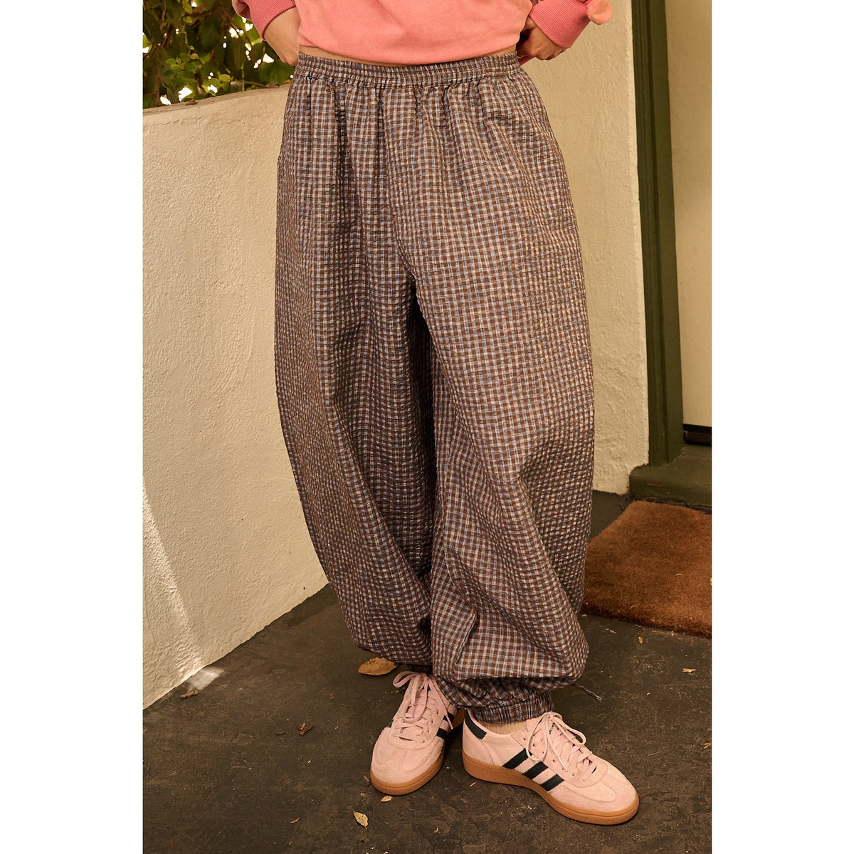 Balloon Gingham Pants