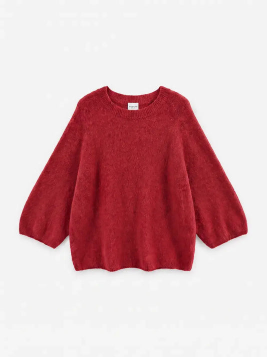 Angora Red 3/4 Sweater