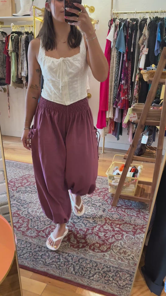 Picasso Smocked Bloomer Pant